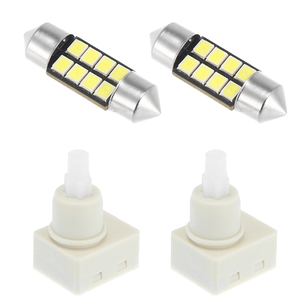 2 Piezas Coche Lámpara Interruptor con 2 Piezas Blanco LED Bombillas 34404-SDA-A21