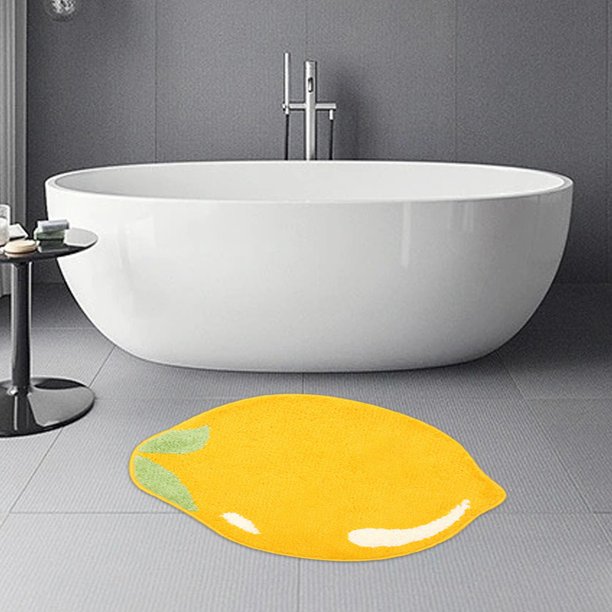 Cute Fruit Absorbent Kids Small Bath Mat, Bathroom Rug No Slip, Cute Bathroom Floor Mat For Home Decor Bathroom Rugs Non-Slip Water Absorbent Mat