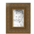 thumbnail image 2 of ArtToFrames 4" x 6" Wide Gold with Green Tones Picture Frame, 4x6 inch Gold Wood Poster Frame (WOM-5078),  Pack, 2 of 7