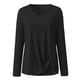 thumbnail image 5 of Blusa de manga larga con cuello cruzado de Color sólido a la moda para mujer Fridja  hj1612, 5 of 8