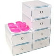 thumbnail image 3 of Plastic Shoe Box Shoe Storage Box Clear Stackable Portable Collapsible 10 Pcs Plastic Drawer,GTICPHYJ, 3 of 7