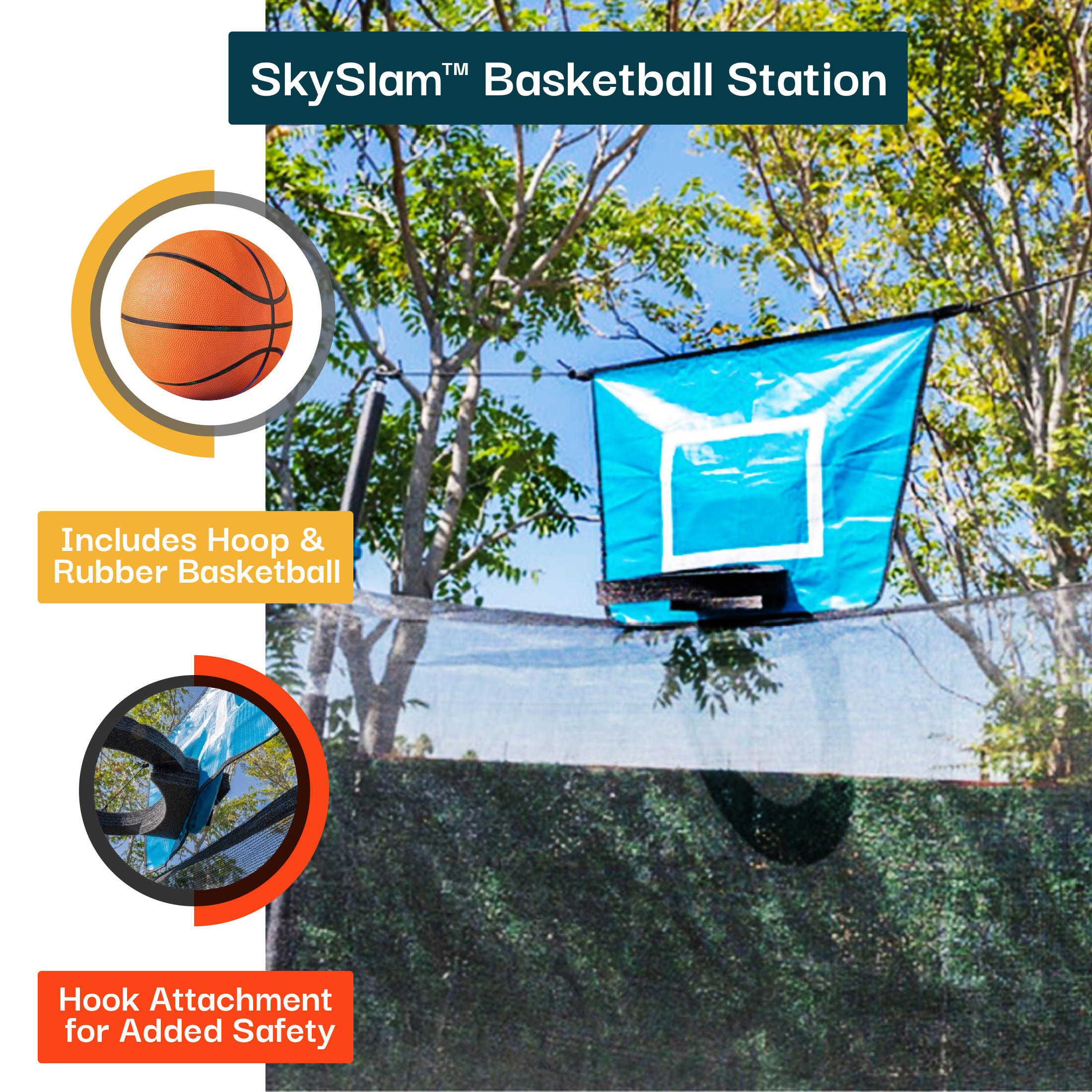 Bounce Pro 14ft Trampoline with Basketball Hoop photo 5