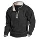 thumbnail image 1 of pstuiky hombres de manga larga, Camiseta informal de manga larga con cuello alto y media cremallera para hombre. Camiseta/camiseta de manga larga con cuello redondo. m, 1 of 5