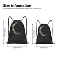 thumbnail image 2 of Honeii Abstract Starry Sky Moon Print Drawstring Backpack,Drawstring Bags String Backpack Gym Cinch Sack Backpack Sport Bag Draw-Medium, 2 of 6