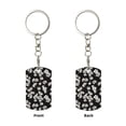 thumbnail image 2 of Wukai Daisies Flowers Print Rectangular Metal Keychain: Sleek and Durable Key Ring for Securely Holding Keys Perfect for Everyday Use, 2 of 5