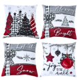thumbnail image 2 of Funda de cojín navideña de 45 cm, funda de almohada, adornos navideños 2024 para el hogar, decoración navideña de Año Nuevo 2023 Noel, 2 of 5