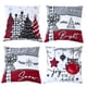 thumbnail image 2 of Funda de cojín navideña de 45 cm, funda de almohada, adornos navideños 2024 para el hogar, decoración navideña de Año Nuevo 2023 Noel, 2 of 5