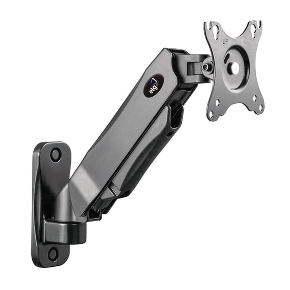 ELG F410 Full Motion Monitor Wall Mount Arm Gas Spring 17”-35” Swivel Tilt Height Adjustable VESA 75/100
