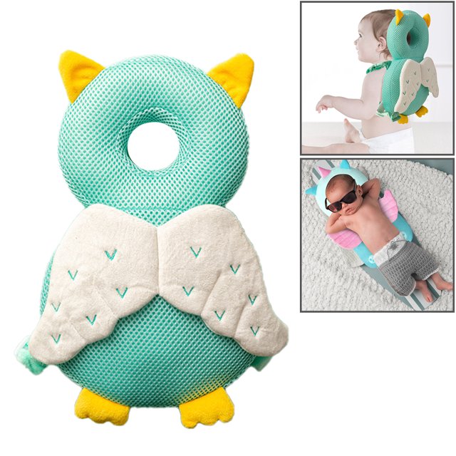 Protector de cabeza de bebé para gatear, almohadilla de seguridad, cojín, mochila ajustable, protección de espalda para bebé
