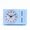 Blue, variant on Alarm Clock Weekly Alarm Clock Square Quartz Table Clock Scanning Silent Pointer Clock Student Clock
