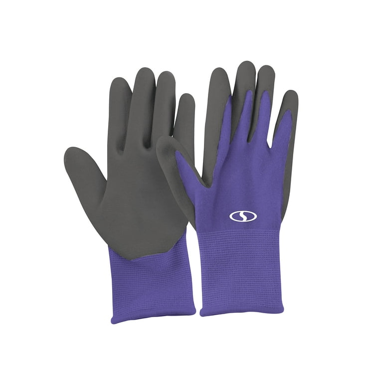 Sun Joe Reusable Nitrile-Palm Gloves, Tactile
