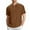 A_ Brown, variant on YLSDY Fashion Eyelet Button Collared Shirts for Men Short Sleeve T-Shirts Golf Button Collareds Summer Beach Casual Solid Color Blouse Tops Black M