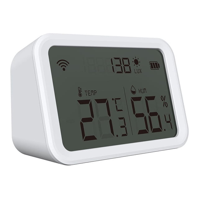 Matsuzay Tuya Smart life WiFi Sensor de temperatura y humedad interior higrómetro termómetro Detector compatible con Google Home Electrónica