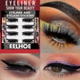 thumbnail image 3 of Delineador de ojos con purpurina de 7 colores, nuevo, autoadhesivo, sin pegamento, para sombras de ojos, pestañas postizas, pestañas rizadas, pegatinas de maquillaje de ojos | 4258433233755, morado, 3 of 5