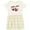 Natural with Stripes, variant on Born to Race Pink Race Car Girls Toddler Dress