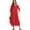 Red, variant on Women Plus Size Casual Solid Kaftan Maxi/Long Dress