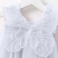 thumbnail image 4 of CAICJ98 Baby Girl Layered Butterfly Tulle Tutu Dress Toddler Girl Princess Dress with Flower Headband White,12-18 Months, 4 of 6