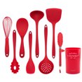 thumbnail image 3 of GymChoice 9Pcs Silicone Kitchen Cooking Utensils Set, Heat Resistant Kitchen Utensils, Spatula, Spoon, Blend Stick, Dishwasher Safe Kitchen Utensil Gadgets Tools Set for Nonstick Cookware, 3 of 7