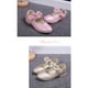thumbnail image 5 of Qarigey Zapatos festivos para niñas, delicados y hermosos bordes suaves, correa ajustable, zapatos de flores blancas para niñas Calzado Rosa 36/22cm, 5 of 6