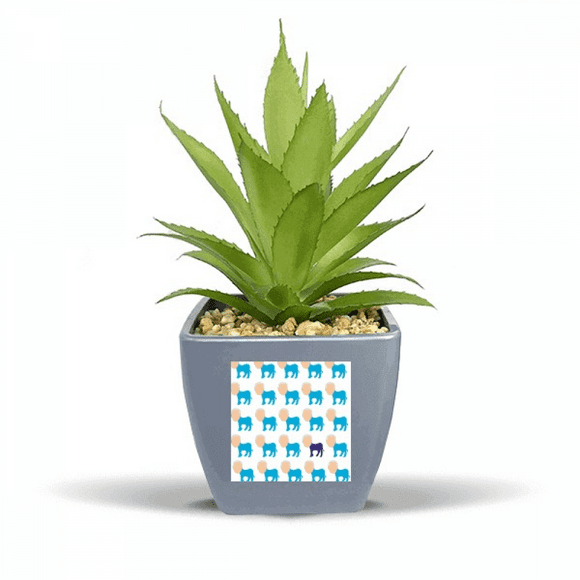 America Party Figure Repeat Donkey Democracy Fake Pineapple Flower Pot Vase Mini Decor