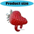 thumbnail image 5 of Sweet Strawberry Shaped Rings Portable Resin Adjustable Sizing Unisex, 5 of 7
