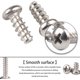 thumbnail image 5 of Paquete de 100 tornillos autorroscantes - Acero inoxidable 304 M2 Tornillos autoperforantes de cabeza cruzada Phillips Tornillos de cabeza plana redonda de metal Pernos de fijación, M2 * 4/1, 5 of 5