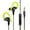 Green, variant on FONGE S760 Wired In-ear Waterproof Earphones Ear Hook Earbuds Stereo Super Bass Headphones Sport Headset with Mic Green