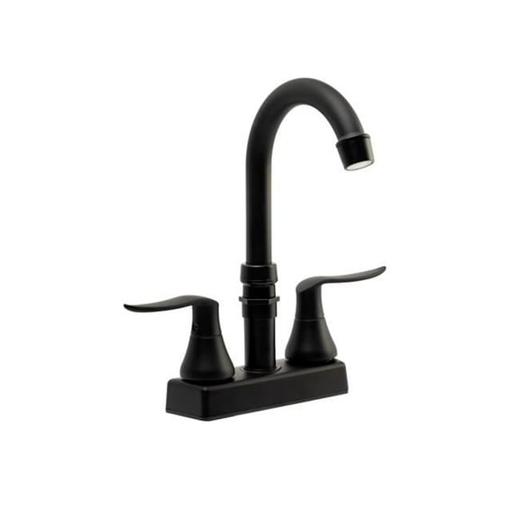 Dura Faucet D6U-SA180LHKMB Elegant RV Bar Faucet with Quick Connect Spout - Matte Black