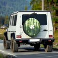 thumbnail image 2 of Yuyamidu Green Tie Dye Camper Tire Cover Leaf Spare Wheel Cover Protective Cover St. Patrick's Day Camper Spare Tire Cover Keeps Dirt, Rain, and Sun Away from Your Spare Tire, 2 of 5