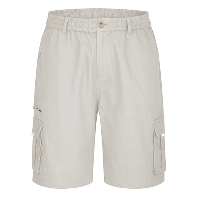 Ketyyh-chn99 Pantalon de Randonnée Homme Mode Automne Shorts Décontractés pour Hommes Shorts de Sport Colorés à Rayures Shorts de Plage pour Hommes Pantalon Beige,4TG