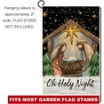 thumbnail image 6 of Shmbada Christmas Garden Flag 12x18 Vertical Double Sided Oh Holy Night Black Winter Holiday Outside Decorations Burlap Yard Flag, 6 of 7