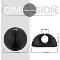 thumbnail image 2 of Laklulu Smilife Soportes para cables negros, clips adhesivos para cables de automóvil, paquete de 9, 2 of 6