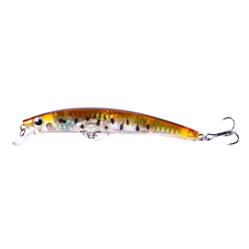 HENGJIA Fishing Lures Large Hard Bait Minnow VIB Lure with Treble Hook Life-Like Swimbait Fishing Bait Popper Crankbait Sinking Lure for Trout Bass Walleye Redfish, 6PCS