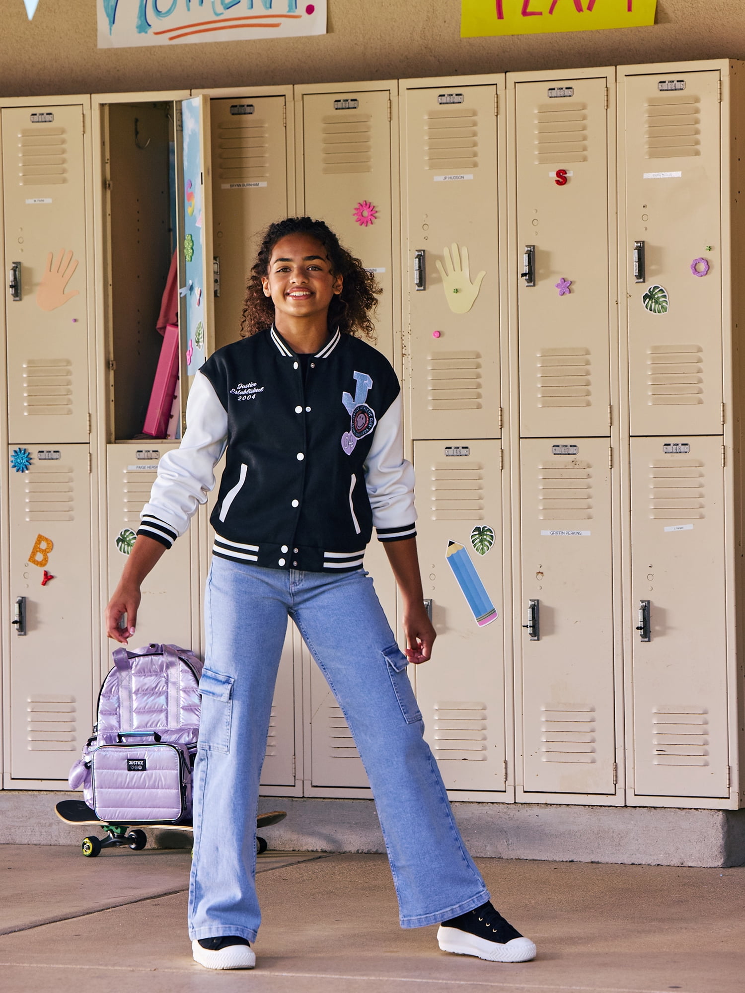 Justice Girls Full Zip Bomber, Sizes XS - XLP