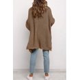 thumbnail image 4 of SURJDE Women's Long Batwing Sleeve Open Front Chunky Knit Cardigan Sweater, 4 of 7