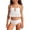 White, variant on Tween Girls Bathing Suit Strappy Tankini Top with Print for Kids Lightweight Sun Beach Swimwear for Cute Multicolor Summer Swimsuit for Holiday Pool Swimsuits