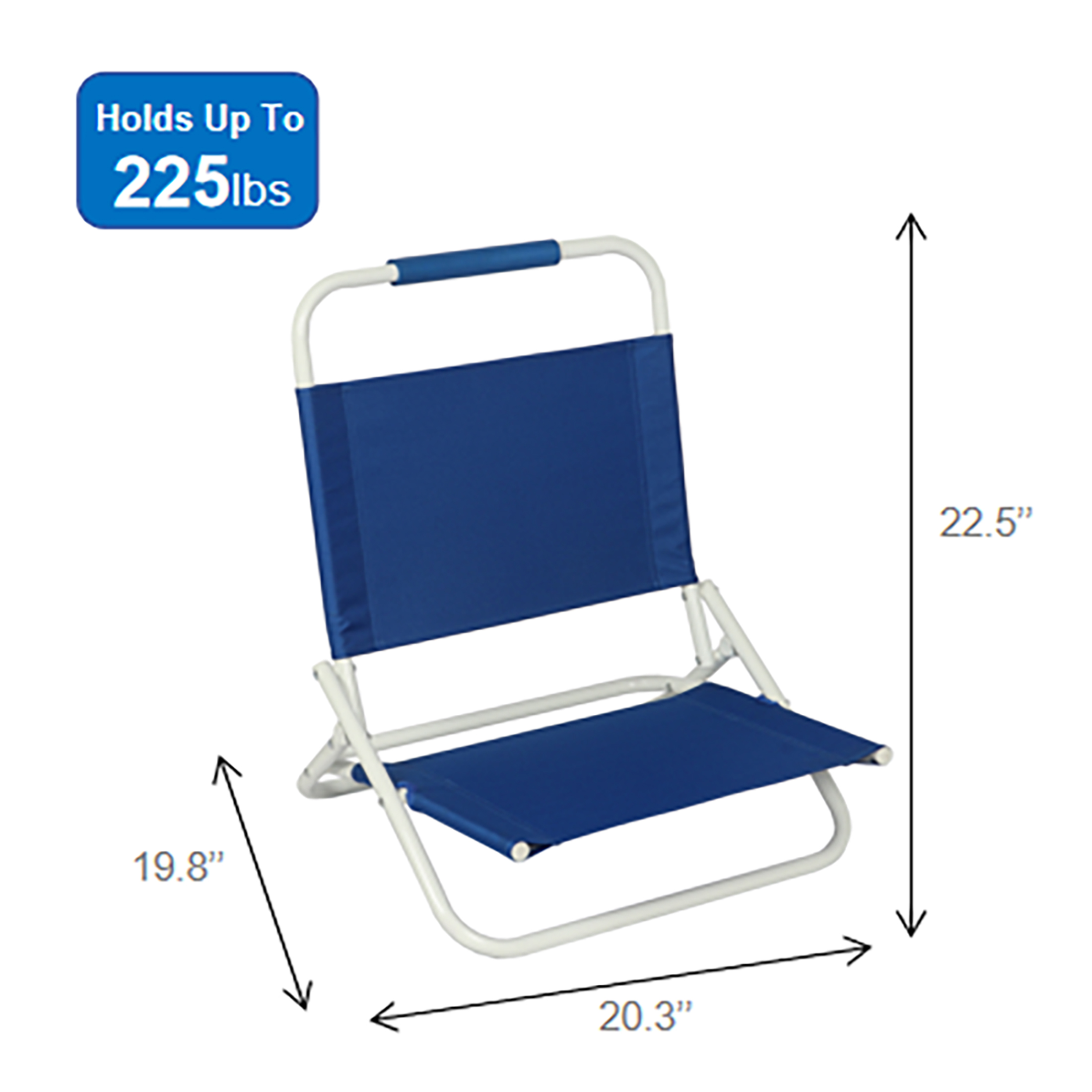 Mainstays Beach Sand Chair, Royal Blue