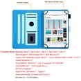thumbnail image 3 of Dteck Universal 6.5-7.5 inch Tablet Case, Multi-Angle Stand Flip Wallet Case with Cards Slots/Pen Holder Magnetic Buckle Cover for Samsung Tab E lite/Tab A E/ RCA 7"/ Lenovo Tab E7/ Google Nexus 7", 3 of 8