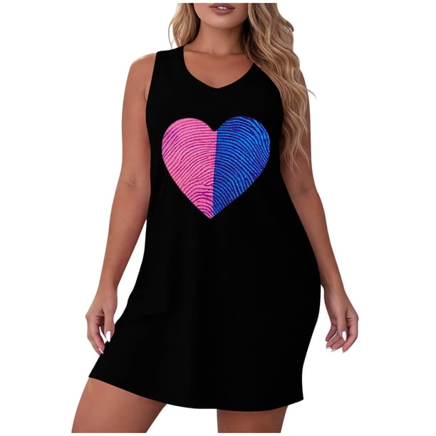Camisa de Manga Corta Vestido para las Mujeres Suspender Suelto Cómodo Vestido de Noche sin Mangas, Manga Larga Vestido de Línea para las Mujeres
