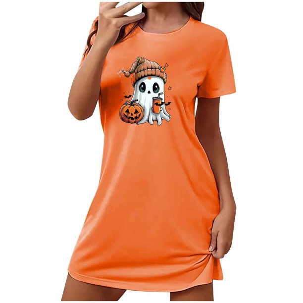Camisón corto de talla grande para mujer, camisón de manga corta con estampado de pecho a la moda, camisón para mujer