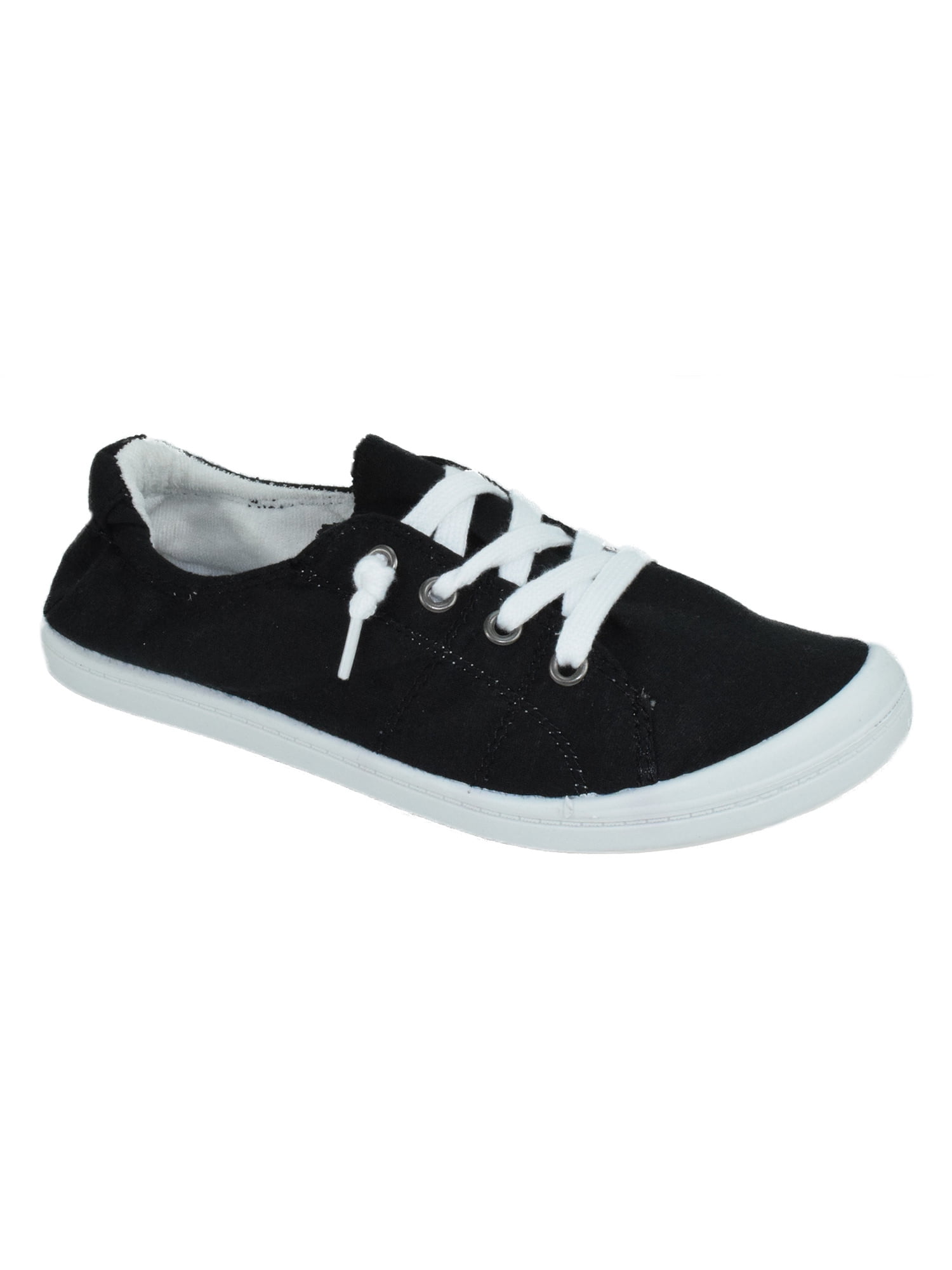Zig Black White Women Soda Shoes Flat Linen Canvas Fashion Sneakers ...