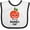 White and Black, variant on Inktastic Apple of My Daddy's Eye Cute Red Apple Boys or Girls Baby Bib