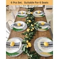 thumbnail image 4 of 15 Inch Round Placemats Set of 6, Grey Christmas Tree Non Slip Heat Insulation PP Table Mats, Green Golden Xmas Tree Snowflake Winter Washable Place Mats for Kitchen Dining Party Table Decor, 4 of 7