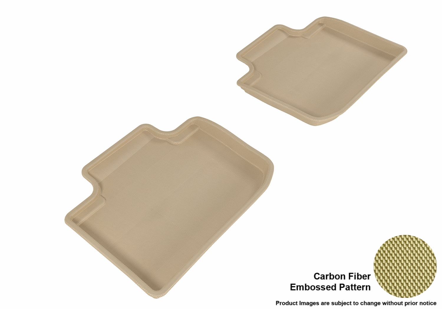 3D MAXpider 20142016 Lexus IS250/350 Second Row All Weather Floor Mats