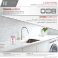 thumbnail image 5 of Stylish Dual Mount 22" Stainless Steel Single Bowl Laundry Sink with Strainer S-320T, 5 of 11