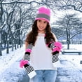 thumbnail image 4 of Swak Girls Hat,Scarf & Glove Set-Kids Cold Weather Winter Accessories-Childrens 3 Pc Beanie Set-Big Girls Hat Scarves & Glove, 4 of 5