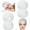 White, variant on Topboutique Mesh Sleep Bonnet,4 Pcs Curly Hair Nets Sleep Caps,Unisex Elastic Cooking Hat,Durable Bouffant Hair Nets,Curly Hair Nets Sleep Caps for Sleeping Night and Food Service,Mixed Color