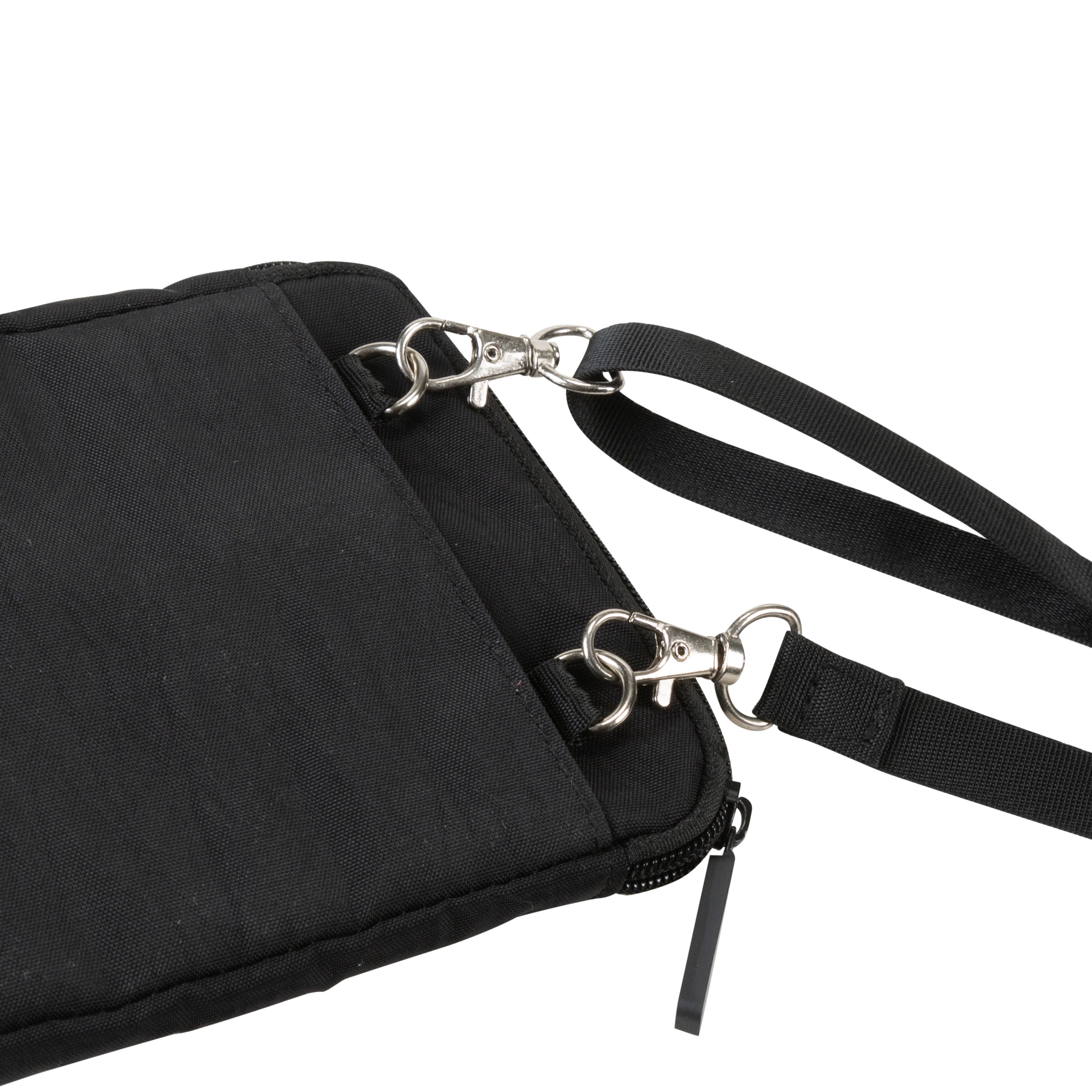 Pounce + Fetch Travel Cross Body Bag with Pet Waste Bag Dispenser, Black