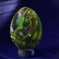 thumbnail image 1 of POINTERTECK Rêve Cristal Transparent Dragon Oeuf-Résine Sculpture Ornements de Bureau, 1 of 2