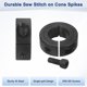 thumbnail image 2 of Uxcell 2-Pack Abrazadera de Eje de Corte Simple 22mm Bore 42mm OD, 15mm Grosor Abrazaderas de Eje de Acero 45 [Negro], 2 of 6